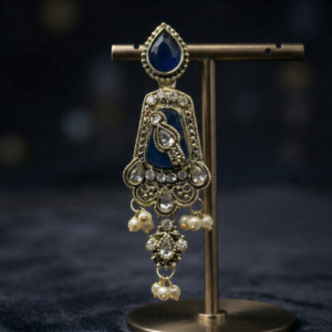 Majestic Azure Filigree Drop Earrings ER-04