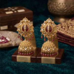 Empress Ruby Jhumkas J-03