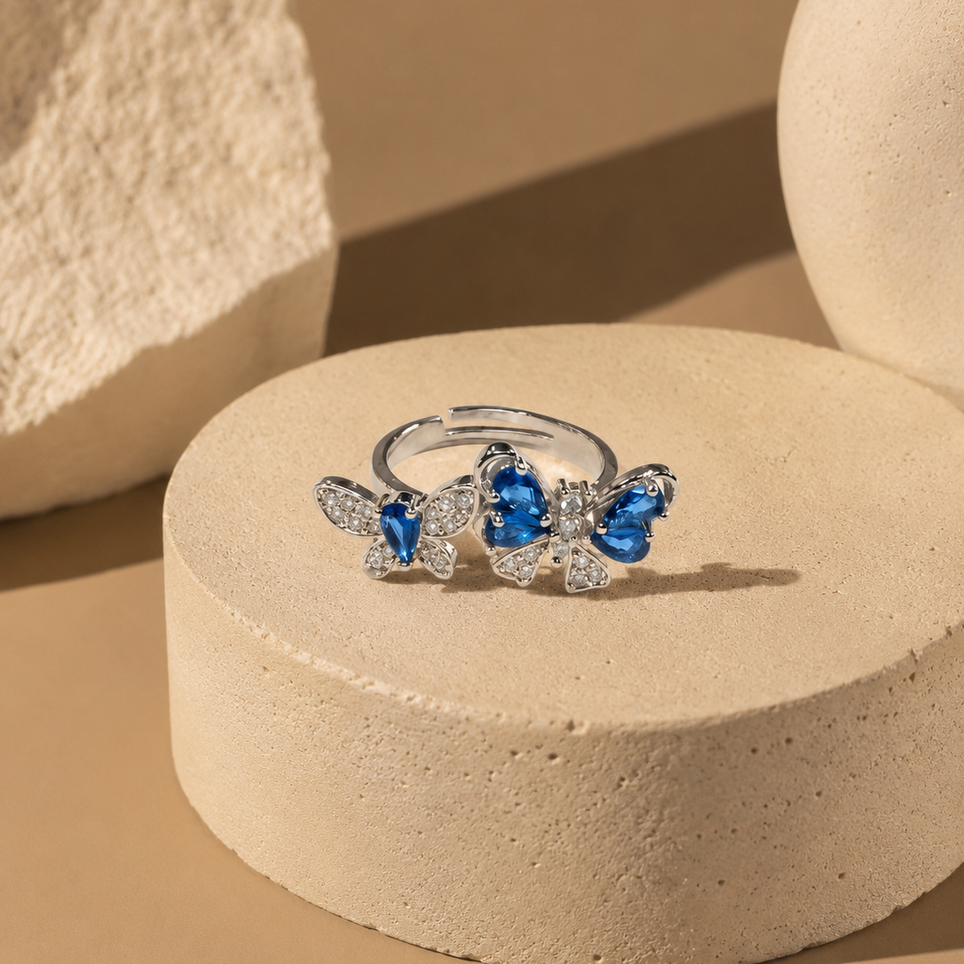 Azure Butterfly Elegance Ring R-09 - Image 2