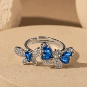 Azure Butterfly Elegance Ring R-09