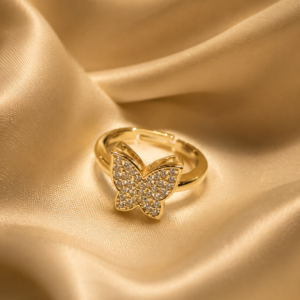 Golden Butterfly Radiance Ring R-07
