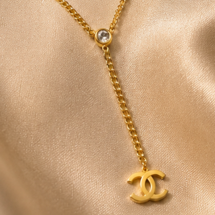 Golden Signature Link Necklace N-01 - Image 2