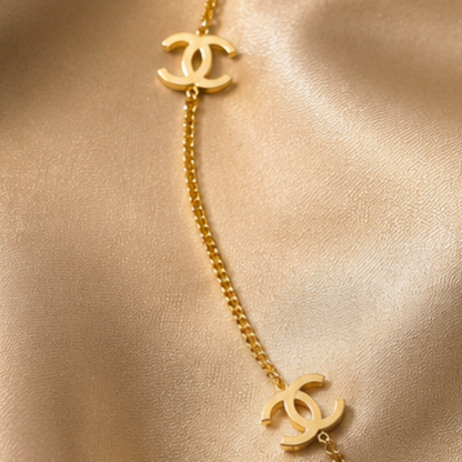 Golden Signature Link Necklace N-01 - Image 3