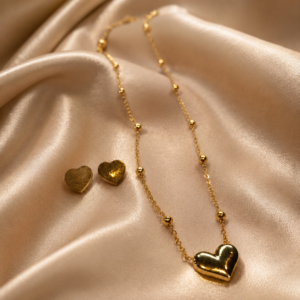 Golden Heart Elegance Necklace Set NS-06