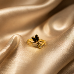 Midnight Butterfly Luxe Ring R-08